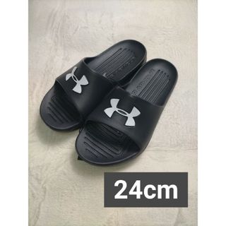 アンダーアーマー(UNDER ARMOUR)のアンダーアーマー サンダル 24cm ブラック シャワーサンダル UA(サンダル)