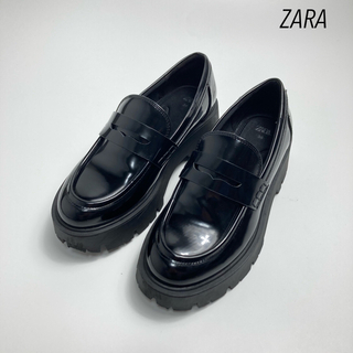 ザラ(ZARA)の2023 ZARA ザラ　トラックソールローファー　シューズ　レディース　36(ローファー/革靴)