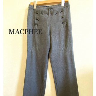 マカフィー(MACPHEE)の美品 マカフィー ウール100% 個性的レディース パンツ グレー サイズ36(その他)