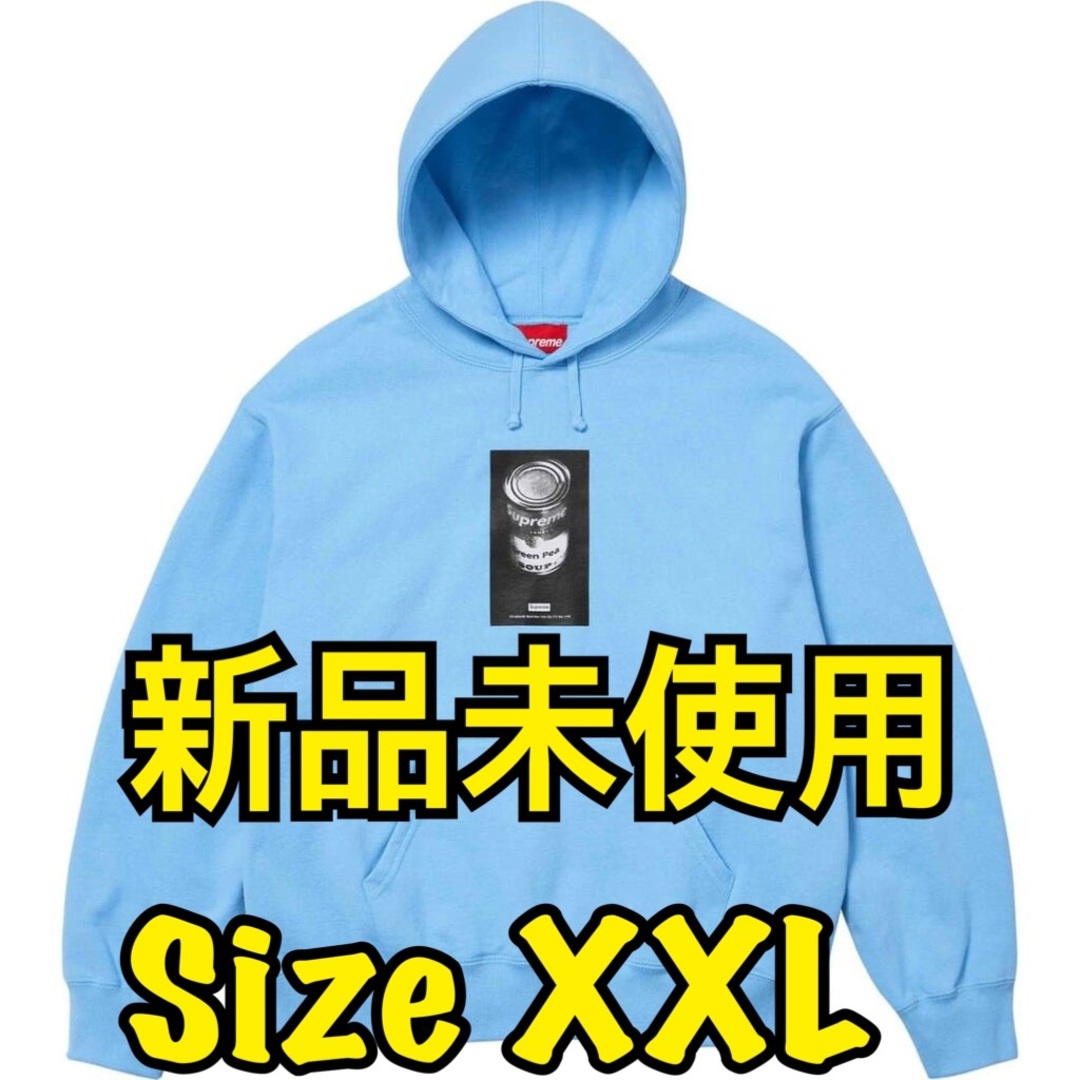 Supreme(シュプリーム)のSupreme Soup Can Hooded Sweatshirt 青XXL メンズのトップス(パーカー)の商品写真