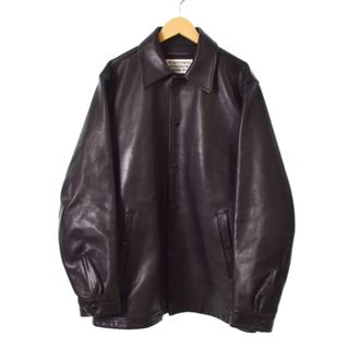 ワコマリア(WACKO MARIA)のワコマリア 18AW レザー コーチジャケット 革ジャン カウレザー 牛革 M(レザージャケット)