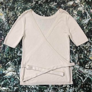 ドレステリア(DRESSTERIOR)の【美品】ドレステリア-DRESSTERIOR-カシュクールニットカットソー(カットソー(半袖/袖なし))