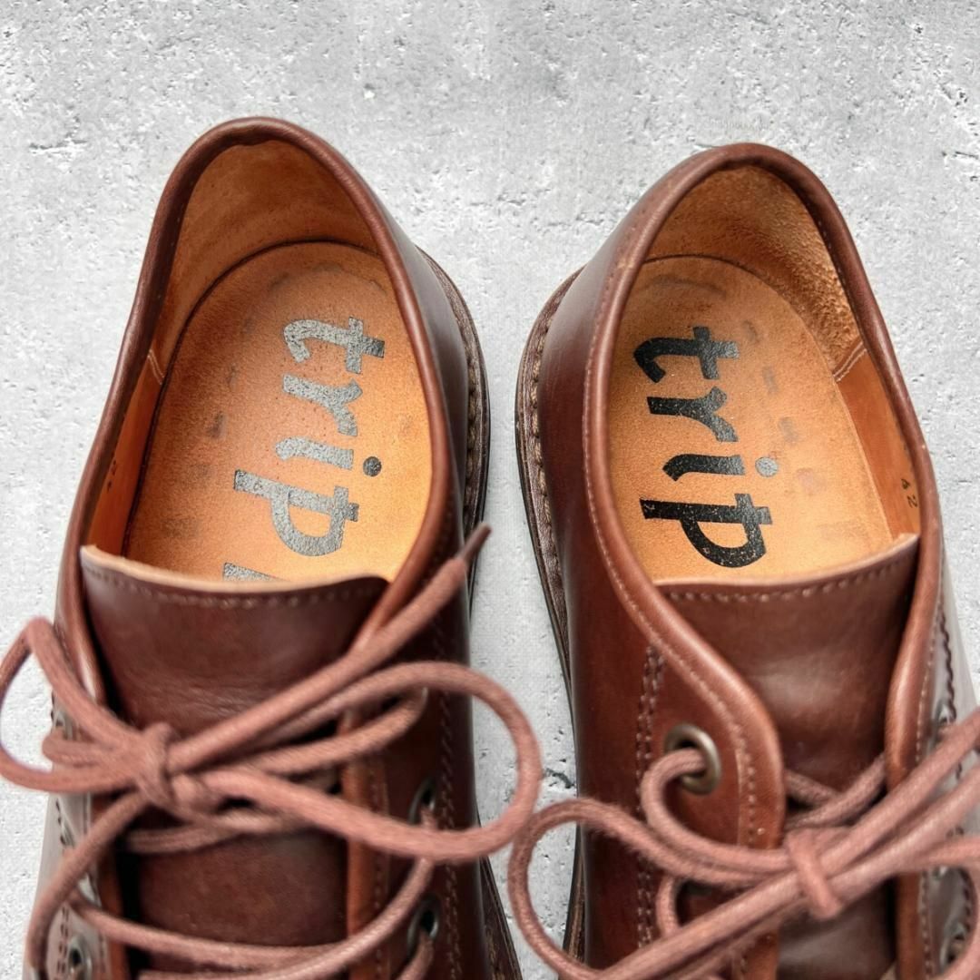 trippen(トリッペン)の名作 trippen TODI 牛革 カーフ レザー シューズ 革靴 42 茶色 メンズの靴/シューズ(その他)の商品写真