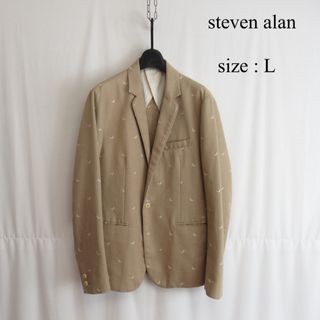 steven alan - steven alan 刺繍 デザイン テーラード ジャケット ブレザー 総柄