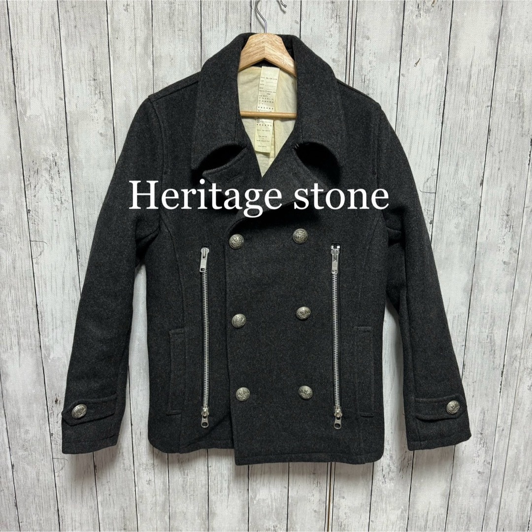 Heritage stone ピーコート！チャコールグレー！ メンズのジャケット/アウター(ピーコート)の商品写真