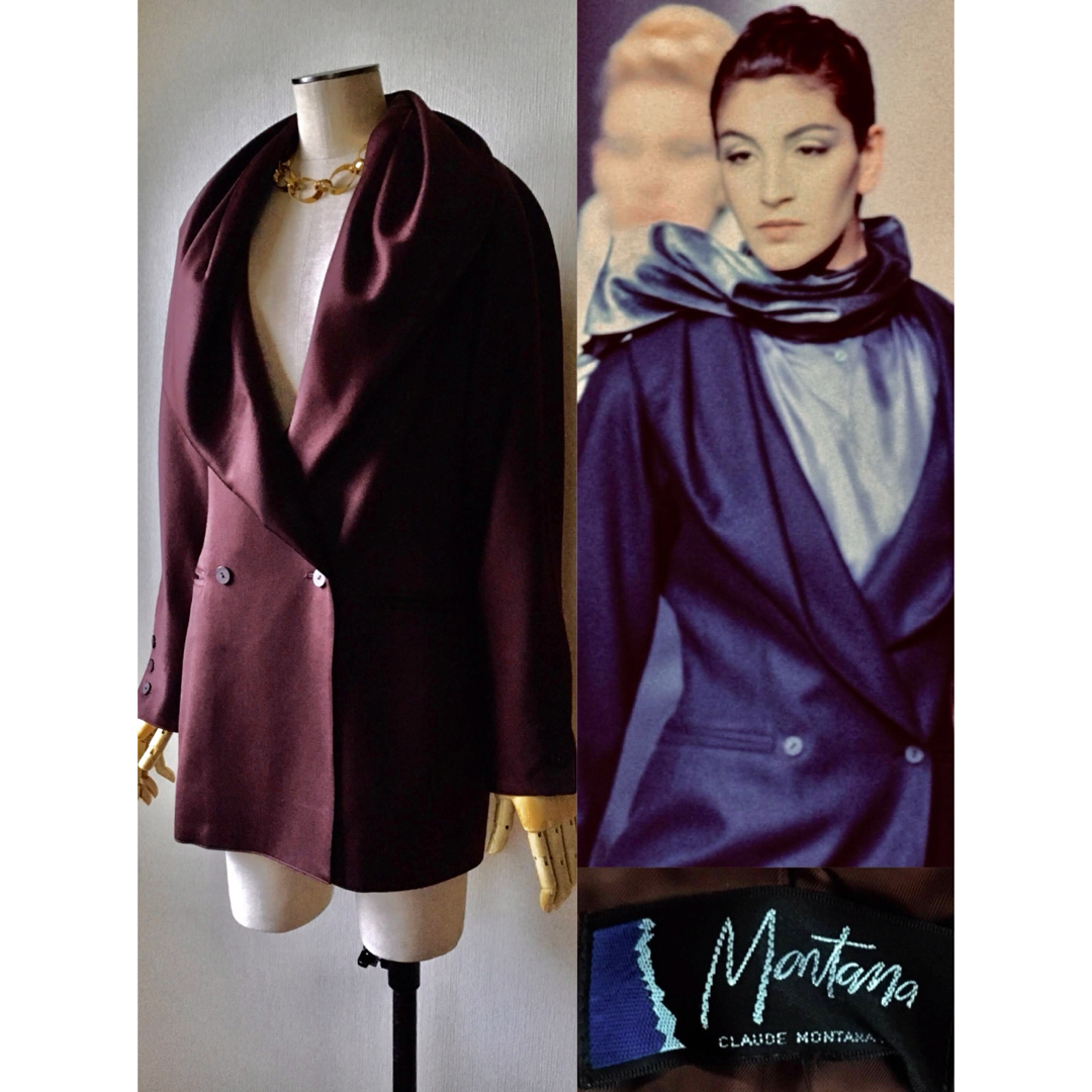 FUMIKA_UCHIDA(フミカウチダ)の80s CLAUDE MONTANA Shawl Collar Jacket レディースのジャケット/アウター(テーラードジャケット)の商品写真