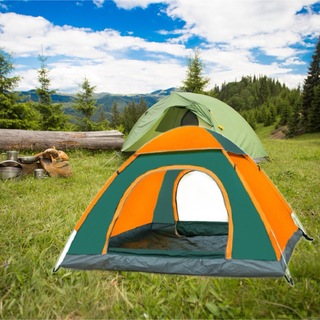 ワンタッチテント 折りたたみテント3〜4人用 組立簡単　キャンプ　アウトドア用品(テント/タープ)