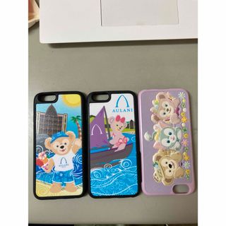 ディズニー(Disney)のディズニー　ダッフィ　iPhone６.6Sケース　3個まとめ売り　美品(iPhoneケース)