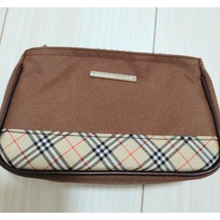 バーバリー(BURBERRY)のバーバリー　BURBERRY　ポーチ　チェック　ブラウン　茶(ポーチ)