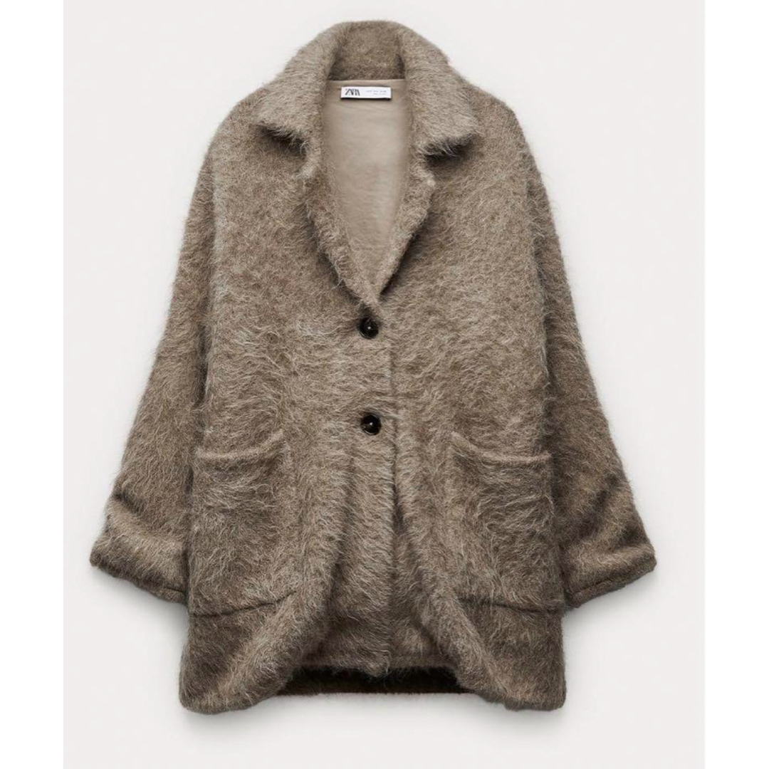 ZARA - ZARA ザラ ショートニットアルパカコート Mの通販 by ZARA - ZARA ザラ ショートニットアルパカコート Mの通販 by