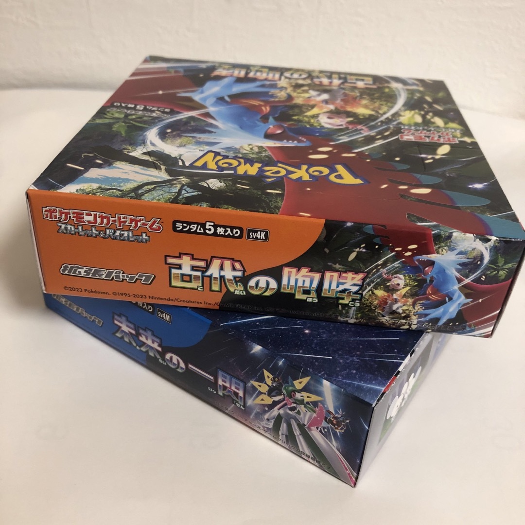 古代の咆哮　未来の一閃　box　ポケモンカード スカーレット＆バイオレット エンタメ/ホビーのトレーディングカード(Box/デッキ/パック)の商品写真