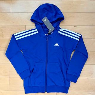 アディダス(adidas)のジップパーカー アディダス adidas 青 キッズ 140cm ☆新品未使用(ジャケット/上着)