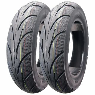 バイク用チューブレスタイヤ 3.50-10 2本セット 4PR/51J※3767(パーツ)