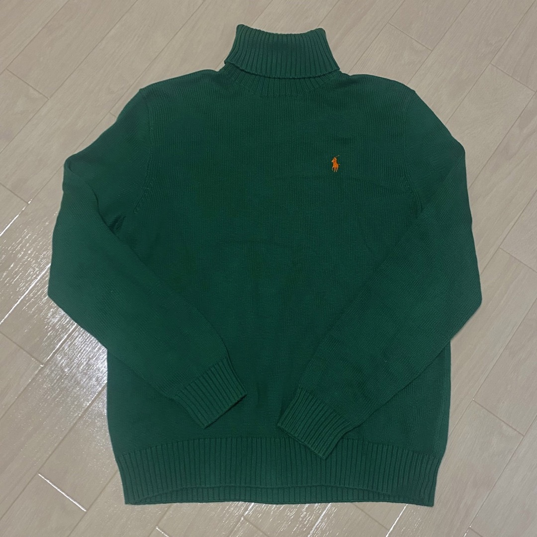 POLO RALPH LAUREN(ポロラルフローレン)のラルフローレン　ニット　タートルネック　グリーン メンズのトップス(ニット/セーター)の商品写真