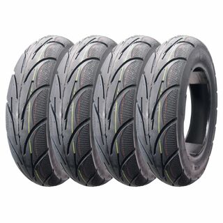 バイク用チューブレスタイヤ 3.50-10 4本セット 4PR/51J※3768(パーツ)