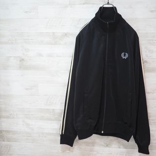 FRED PERRY - FRED PERRY Twin Taped Track Jacket-Blk/S