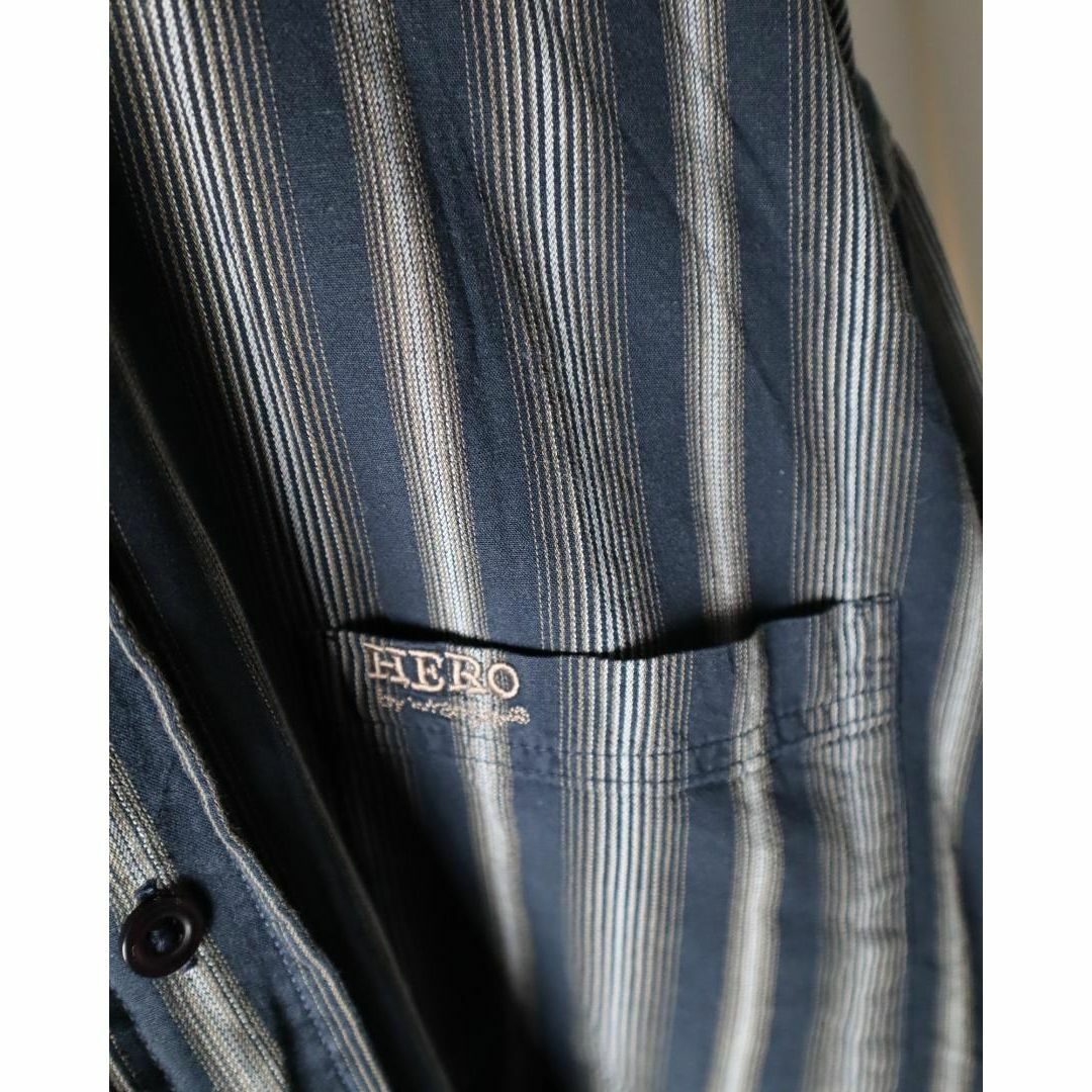 Wrangler(ラングラー)の【ラングラー】HERO ノベルティストライプ コットン ルーズ 長袖シャツ XL メンズのトップス(シャツ)の商品写真