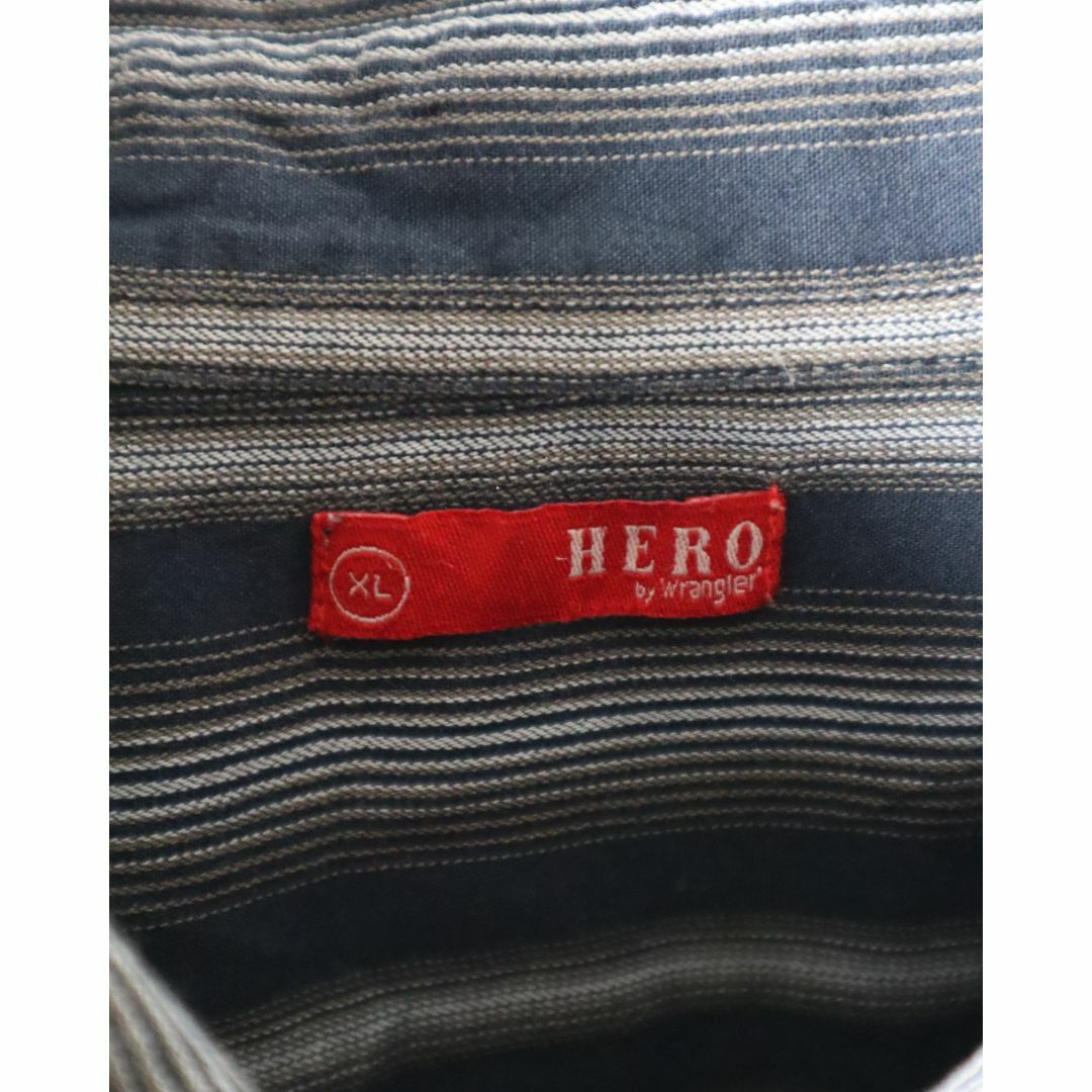 Wrangler(ラングラー)の【ラングラー】HERO ノベルティストライプ コットン ルーズ 長袖シャツ XL メンズのトップス(シャツ)の商品写真