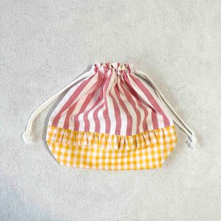 ハンドメイドお弁当袋　ランチ巾着(外出用品)