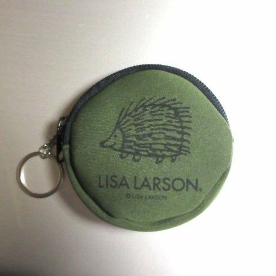 Lisa Larson(リサラーソン)のリンネル　2019年3月号　付録　ラウンド ポーチ　コインケース　リサ ラーソン エンタメ/ホビーの雑誌(ファッション)の商品写真