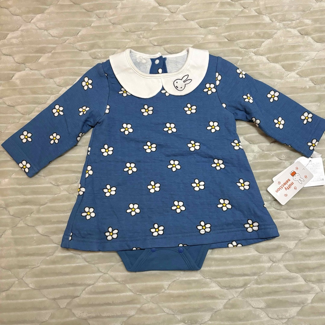 miffy(ミッフィー)の新品未使用！ミッフィー長袖ロンパース 80 キッズ/ベビー/マタニティのベビー服(~85cm)(ロンパース)の商品写真