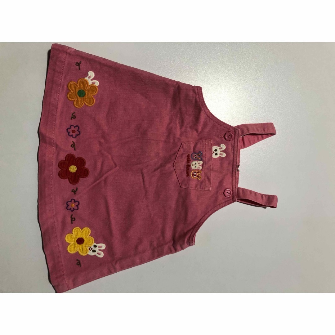 mikihouse(ミキハウス)のミキハウス　ジャンパースカート　80㎝ キッズ/ベビー/マタニティのベビー服(~85cm)(ワンピース)の商品写真