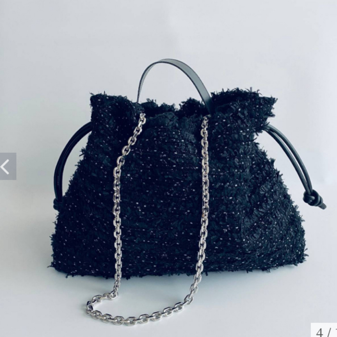 Irodorl petit LINTON Tweed 2way巾着Bag レディースのバッグ(ハンドバッグ)の商品写真