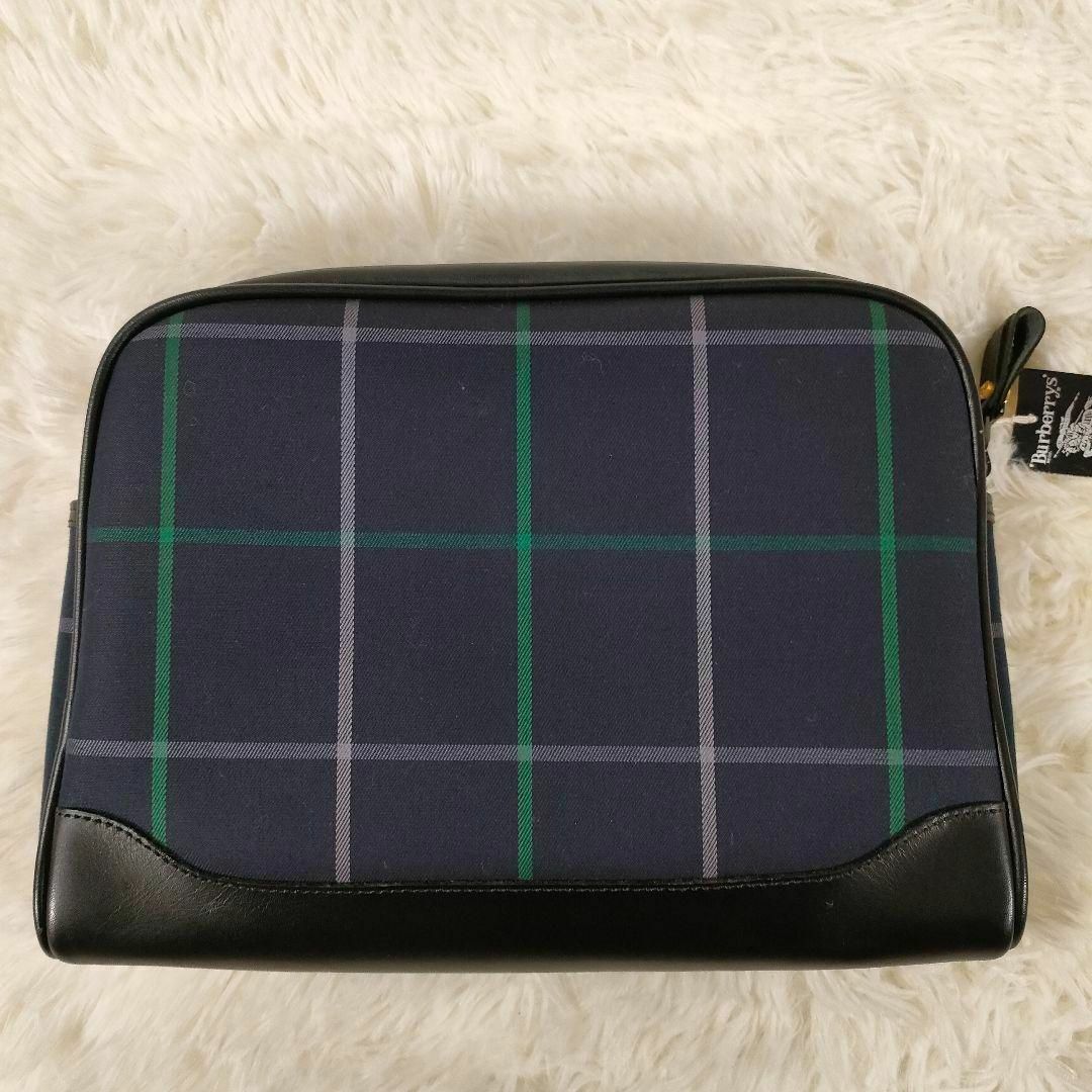 BURBERRY(バーバリー)の未使用 バーバリーズ クラッチバッグ キャンバス×レザー セカンドバッグ メンズ メンズのバッグ(セカンドバッグ/クラッチバッグ)の商品写真