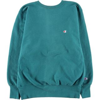 チャンピオン(Champion)の古着 90年代 チャンピオン Champion REVERSE WEAVE リバースウィーブ 刺繍タグ ワンポイントロゴスウェットシャツ トレーナー USA製 メンズL ヴィンテージ /eaa421706(スウェット)