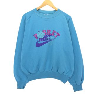 ナイキ(NIKE)の古着 90年代 ナイキ NIKE ロゴスウェットシャツ トレーナー スペイン製 メンズL ヴィンテージ /eaa421738(スウェット)