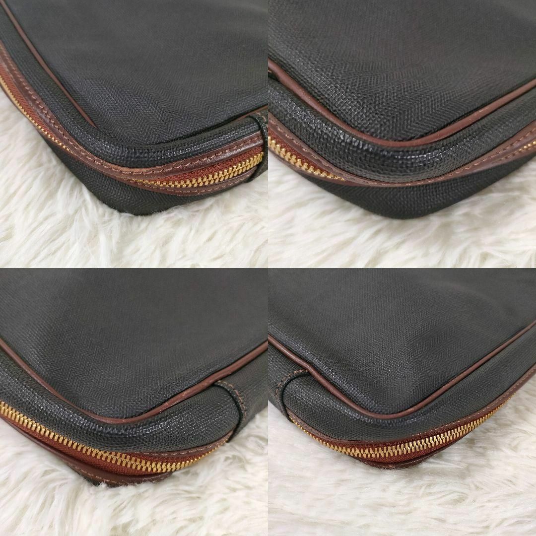 Dunhill(ダンヒル)の極美品 ダンヒル クラッチバッグ PVC×レザー セカンドバッグ メンズ メンズのバッグ(セカンドバッグ/クラッチバッグ)の商品写真