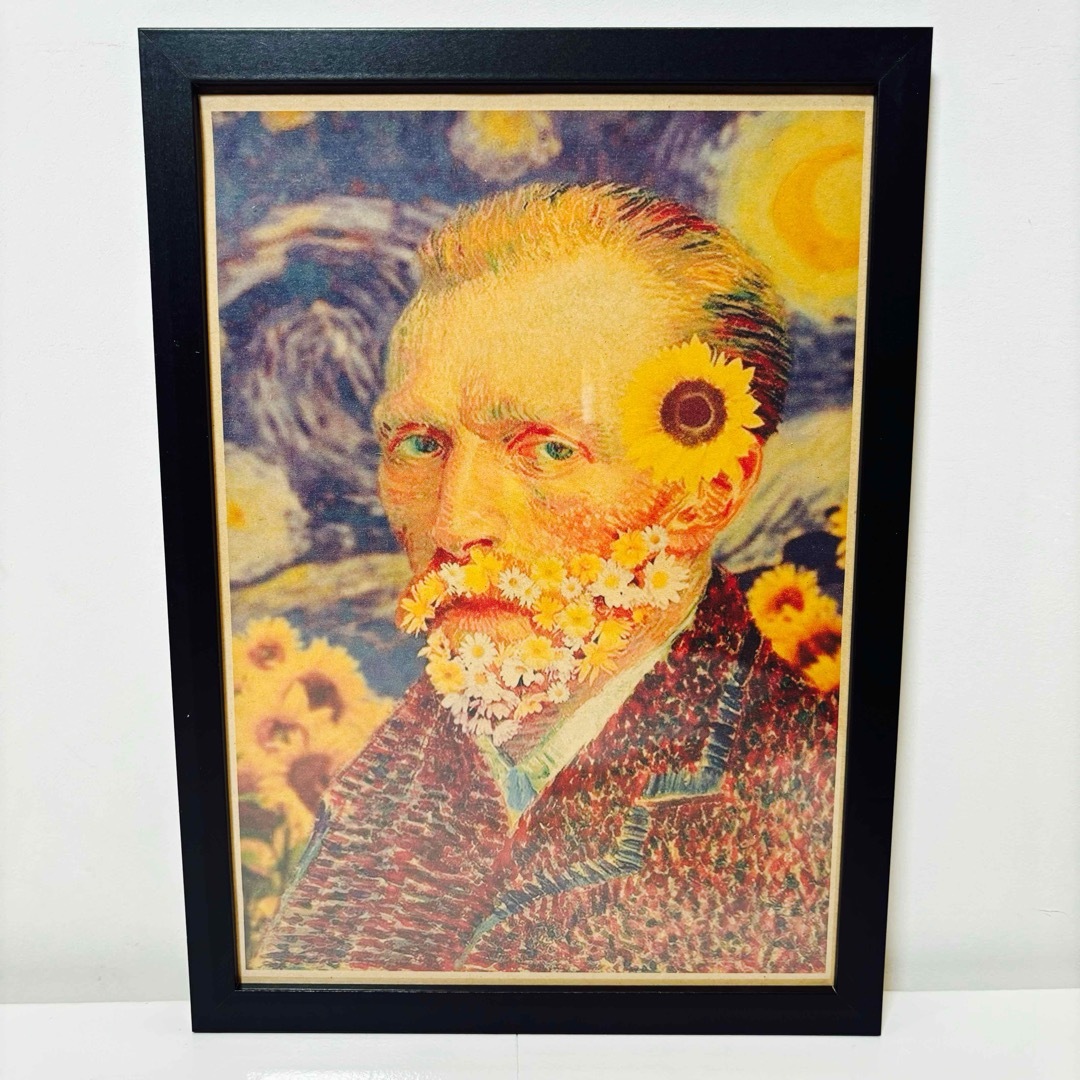 【黒額付きポスター】ゴッホ　Gogh　自画像①(新品) エンタメ/ホビーの美術品/アンティーク(絵画/タペストリー)の商品写真