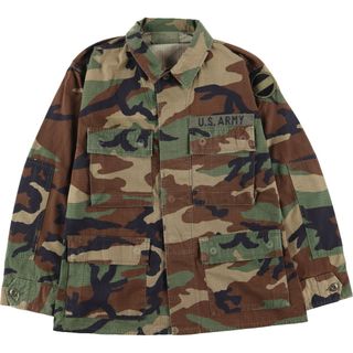 古着 90年代 米軍実品 U.S.ARMY 迷彩柄 ウッドランドカモ B.D.U ミリタリージャケット USA製 SMALL X-SHORT メンズS  ヴィンテージ /eaa421379(ミリタリージャケット)