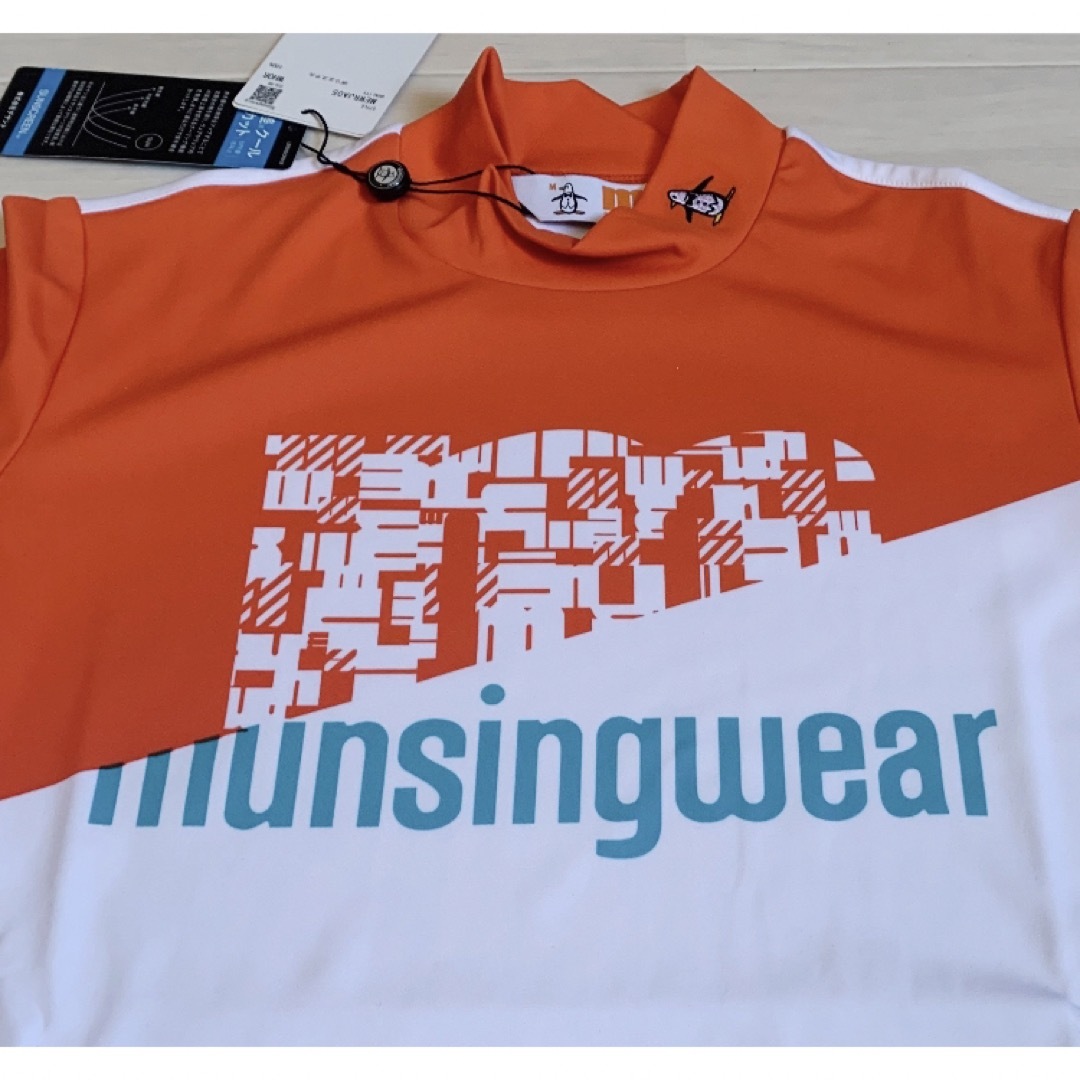 Munsingwear(マンシングウェア)の新品■16,500円【マンシングウェア 】レディース 半袖モックネックウェア L スポーツ/アウトドアのゴルフ(ウエア)の商品写真