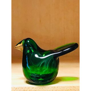 イッタラ(iittala)のイッタラ　バード　グリーン　シエッポ(置物)