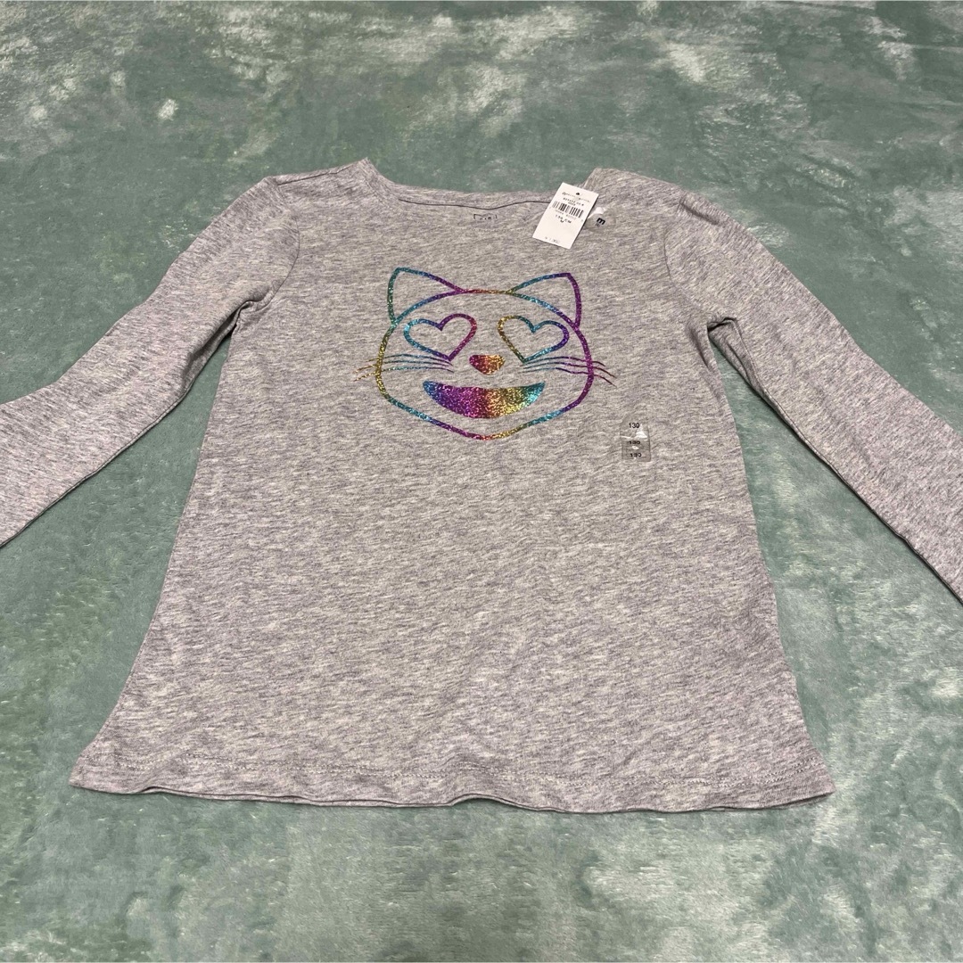 GAP Kids(ギャップキッズ)のグレー　ロンT GAP キッズ/ベビー/マタニティのキッズ服女の子用(90cm~)(Tシャツ/カットソー)の商品写真