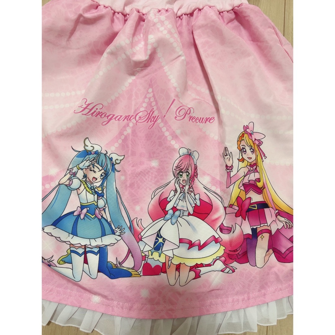 ひろがるスカイプリキュア　ワンピース　120 キッズ/ベビー/マタニティのキッズ服女の子用(90cm~)(ワンピース)の商品写真