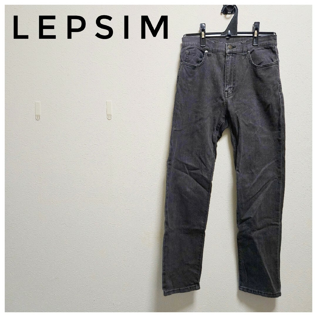 LEPSIM(レプシィム)の美品　LEPSIM　デニム　スキニー　黒　コットン　細身　スリム　カジュアル　M レディースのパンツ(デニム/ジーンズ)の商品写真