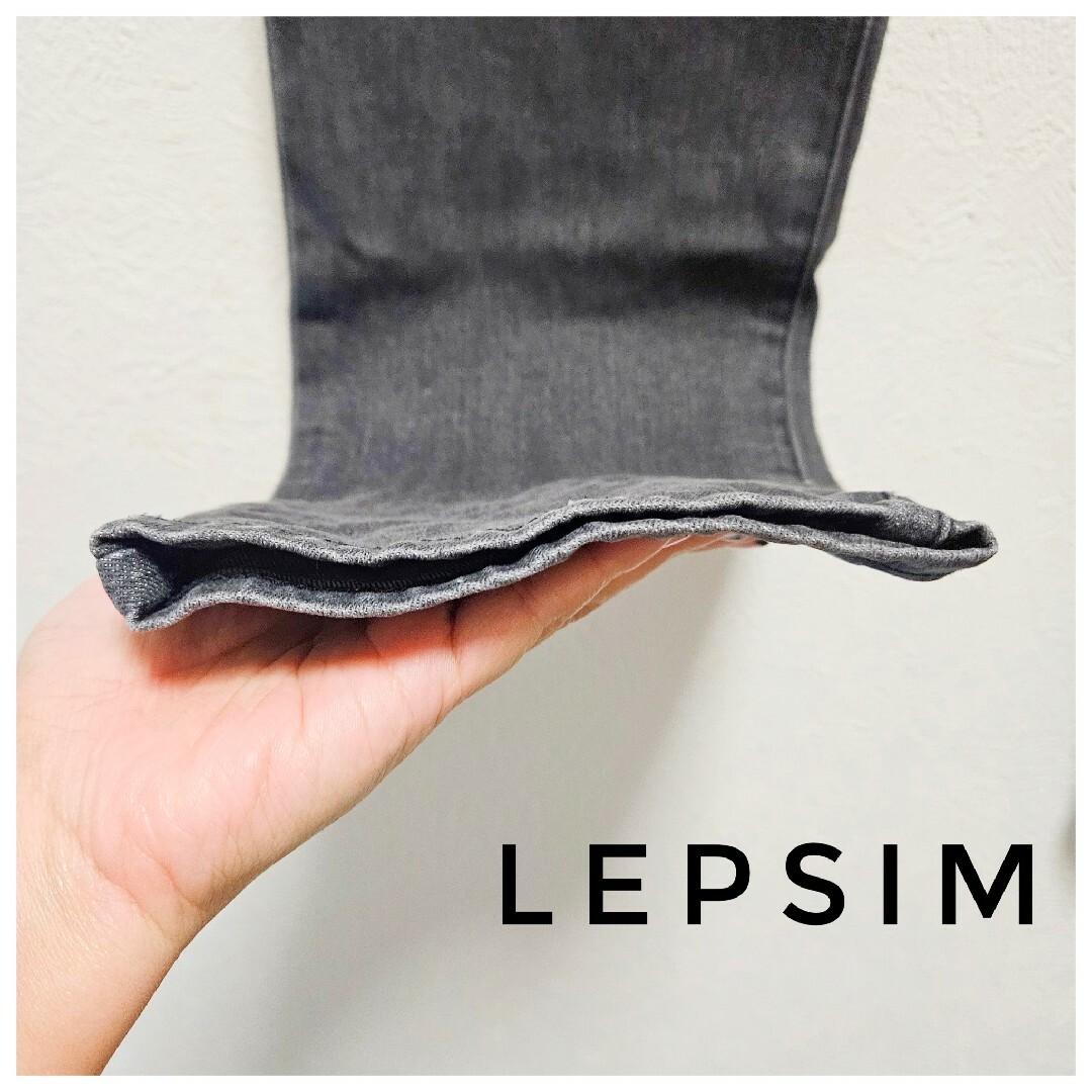 LEPSIM(レプシィム)の美品　LEPSIM　デニム　スキニー　黒　コットン　細身　スリム　カジュアル　M レディースのパンツ(デニム/ジーンズ)の商品写真