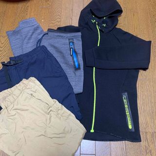 ユニクロ(UNIQLO)のチャオ様専用　UNIQLOパンツ2本　and  workmanジョージ上下　XL(ジャージ)