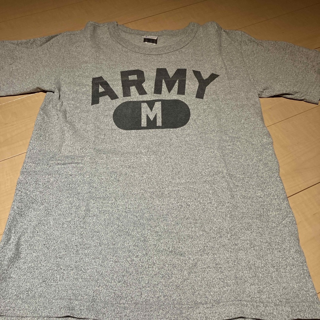 Champion(チャンピオン)のUSA製 チャンピオン ARMY tシャツ 霜降り グレー M vintage メンズのトップス(Tシャツ/カットソー(半袖/袖なし))の商品写真