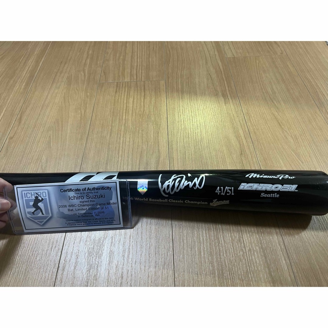 MIZUNO - 『イチロー 51本限定』 2006WBC記念 直筆サインバットの通販 MIZUNO - 『イチロー 51本限定』 2006WBC記念 直筆サインバットの通販