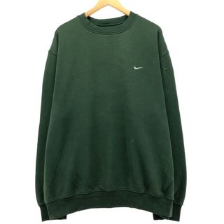 ナイキ(NIKE)の古着 00年代 ナイキ NIKE ワンポイントロゴスウェットシャツ トレーナー メンズXL /eaa411449(スウェット)