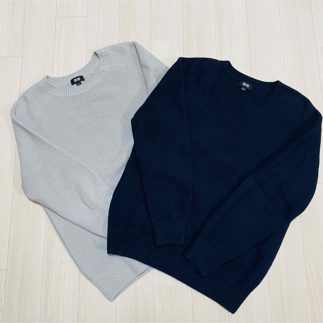 UNIQLO(ユニクロ)の17ユニクロ  ニット ワッフル セット売り メンズのトップス(ニット/セーター)の商品写真