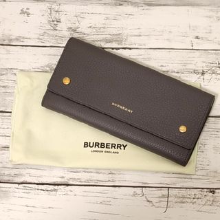 バーバリー(BURBERRY)の★未使用に近い★希少　BURBERRY　バーバリー　長財布　グレー(財布)