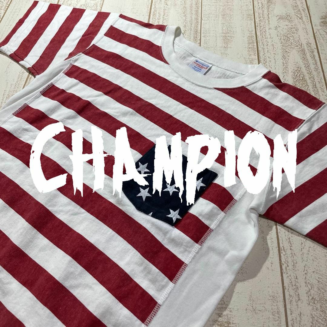 Champion(チャンピオン)の【CHAMPION】チャンピオン リバースウィーブ ポケット付き半袖Tシャツ メンズのトップス(Tシャツ/カットソー(半袖/袖なし))の商品写真
