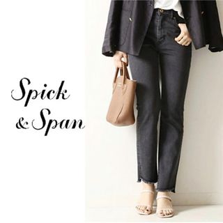 スピックアンドスパン(Spick & Span)のSpick & Span パウダースリムストレートクロップデニム(デニム/ジーンズ)