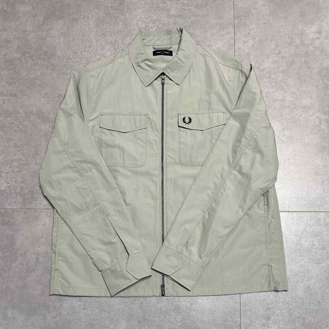 FRED PERRY(フレッドペリー)の【FRED PERRY】Zip Overshirt（LIMESTONE）  メンズのジャケット/アウター(その他)の商品写真