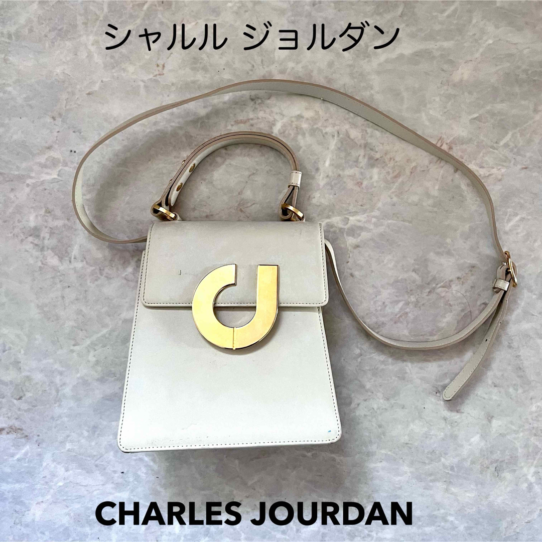 CHARLES JOURDAN(シャルルジョルダン)のシャルル ジョルダン ショルダー バッグ ホワイト レディースのバッグ(ショルダーバッグ)の商品写真