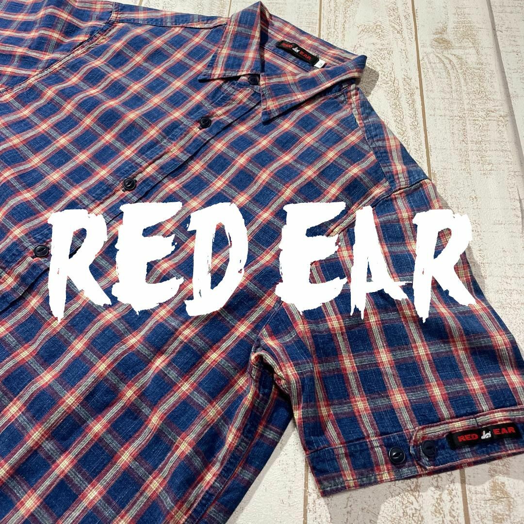 RED EAR(レッドイヤー)の【RED EAR】レッドイヤー 半袖チェックシャツ Mサイズ ポールスミス メンズのトップス(シャツ)の商品写真